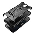thumbnail image 5 of Spy Case for Nokia C100 Case Kickstand with Tempered Glass Screen Protector Shock Proof Hybrid Cover with Phone Belt Clip Holster - Black, 5 of 5
