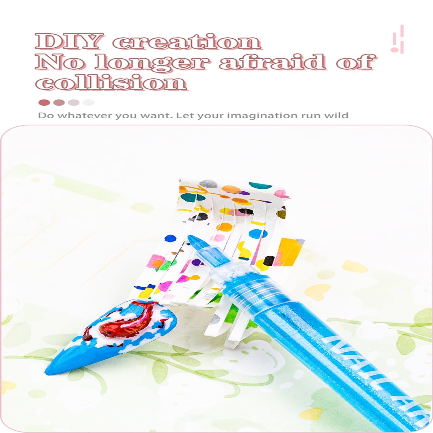 7 Colors Nail Art Pens Set - Nail Polish Pens Graffiti Nail Dotting Tools Acrylic Paint Pens Drawing Painting Point Liner Pen for Nails Art Design Manicure Nail Pens for Home & Salon DIY