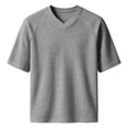 thumbnail image 4 of Akiihool Men's Graphic T-Shirts Men's Street Muscle Short Sleeve Print Personality Fashion Fashion T Shirt(Grey,2XL), 4 of 4