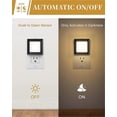 thumbnail image 3 of Luz nocturna regulable con sensor de anochecer y amanecer, ideal para baño, pasillo, dormitorio, habitación infantil y escalera. Blanco suave de 3000 K., 3 of 5