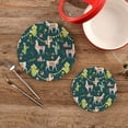 thumbnail image 2 of SKYSONIC Watercolor Mexico Llama Pot Holders Trivets, 2 Pcs Heat Resistant Trivets,Cute Alpaca Cactus Cotton Thread Weave Mats for Hot Pads Pans Pot Bowl Teapot for Kitchen Decor, 2 of 7