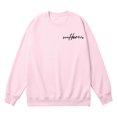 thumbnail image 3 of Baqcunre Women's Sweaters Women's Long Sleeved Letter Powherful Print Long Sleeved Sweater Crewneck Sweatshirts Fall Outfits Women Trendy Pink XL, 3 of 7