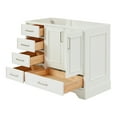 thumbnail image 4 of Ariel Stafford 42 Inch Single Sink Base Cabinet Right Offset In White, 4 of 9