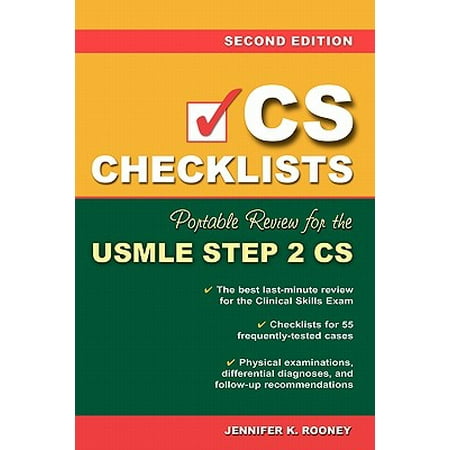 CS Checklists: Portable Review for the USMLE Step 2 Cs, Second