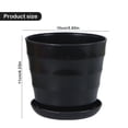thumbnail image 2 of Reduced,BILIKEYU Plant Pots with Drainage Hole & Saucer, Indoor/Outdoor Garden Flower Pots for Windowsill, Gift for Plant Lovers, 2 of 5