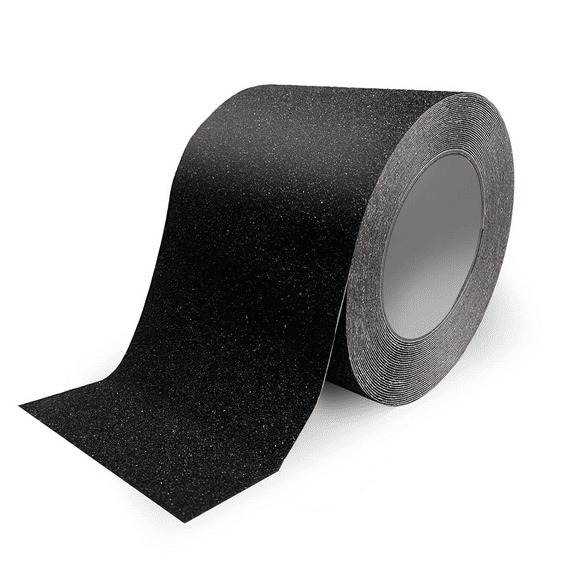 Black Grip Tape, Anti Slip Traction Tape 4Inch x 50Ft Non-Slip Strips Non Skid Safety Tape for Outdoor/Indoor Steps, Stairs, Traction Tread Staircases, Boats