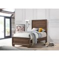 thumbnail image 2 of Brandon Twin Panel Bed Medium Warm Brown, 2 of 8