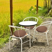 potrochi Chair Cushions Round Memory Foam Seat Cushion Patio Chair Cushion Sigmat Memory Foam Seat Cushion Anti-slip Soft Round Stool Cushion Chair Pad Soft Chair Pads for Home Office