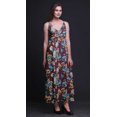 thumbnail image 3 of Bimba Floral Printed Adjustable Spaghetti Strap Long Maxi Dress Summer Beachwear-Medium, 3 of 6