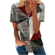 thumbnail image 1 of Blusa de manga corta con cuello en V, informal, cómoda y elegante para mujer OAVQHLG3B Store  lin121212, 1 of 5