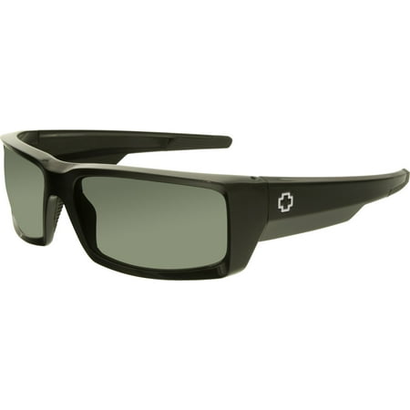 Spy Men's General 673118038863 Black Rectangle Sunglasses