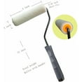 thumbnail image 4 of Small Paint Roller Set with Short Nap Roller Covers, 2 inch Paint Brush and Mini Paint Tray for Household Painting Touch-ups, Cabinet and Craft – 4 inch Paint Roller Kit (7-PK), 4 of 7