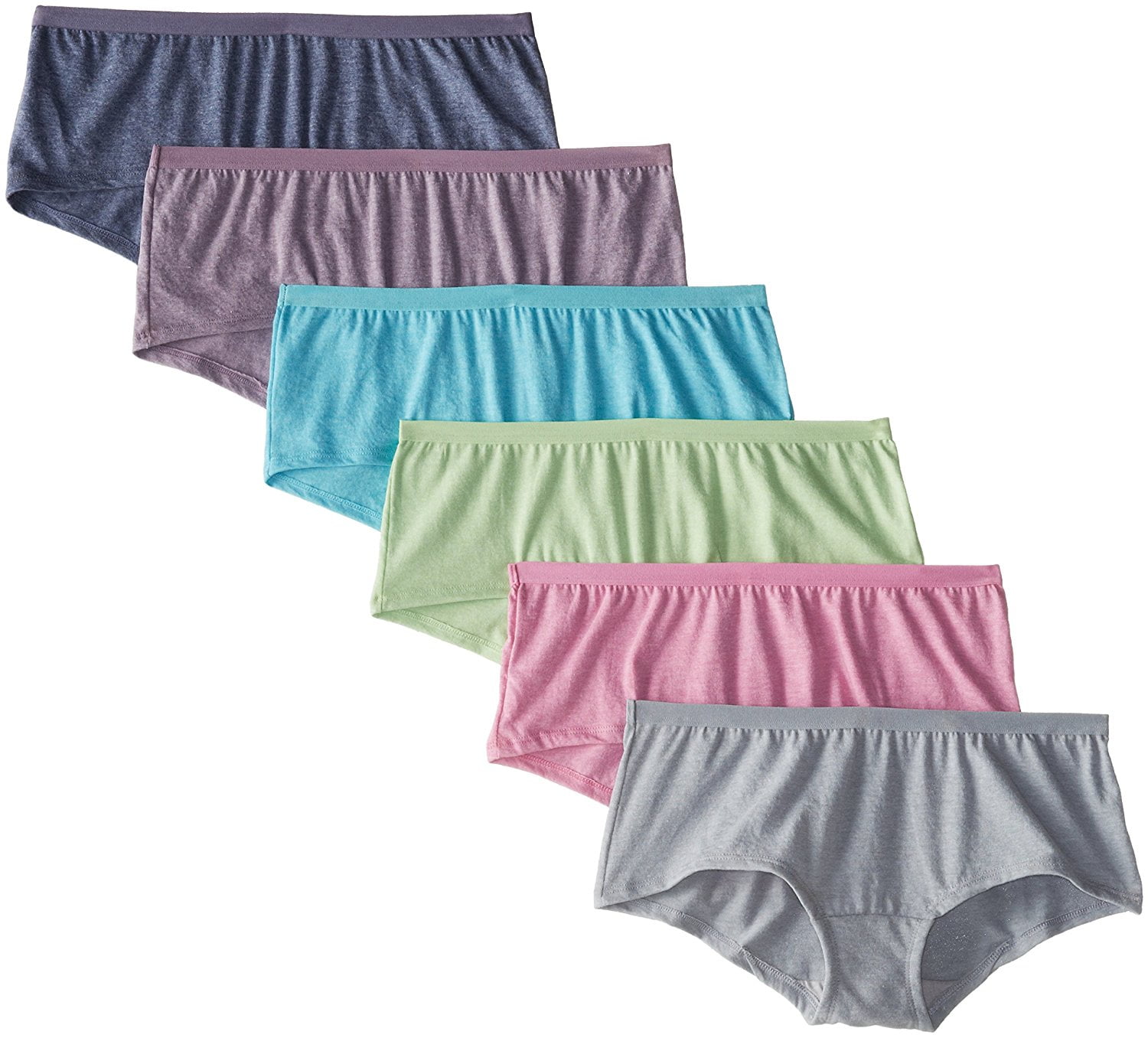 Fruit of the Loom Womens Cotton Blend Boy Short Underwear Panties Pack of 14 