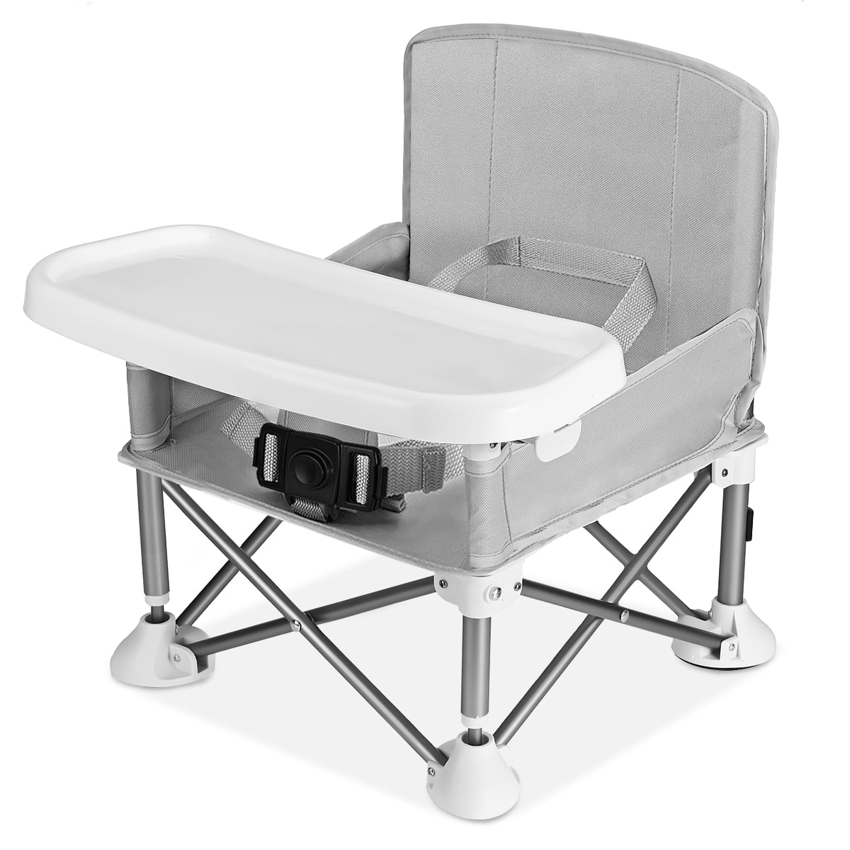 Bonus Kit Regalo My High Chair Portable Travel Fold /& Go Highchair Grey Includes Travel Case and Tray with Cup Holder Indoor and Outdoor