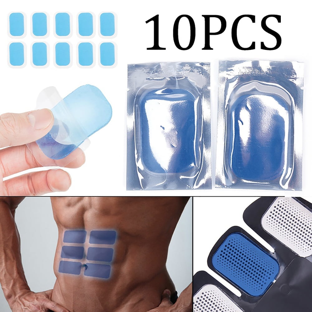 10X Muscle Toner Replacement Gel Pads For EMS Fat Burner Machine Toning Belt 