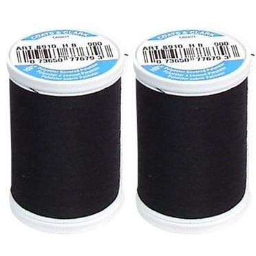 Coats Dual Duty XP 2-Pack Black Sewing Thread, 250 Yards