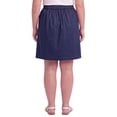 thumbnail image 5 of (2 pack) Turtle Bay New York Women's Pull on Skort in Twill with Elastic Waist and Front Pockets, 5 of 8