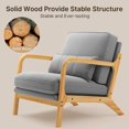 thumbnail image 5 of Accent Chair Clearance, Ergonomic Reading Chair for Living Room, Bedroom Chair, Gray, 5 of 9