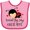 Pink and Fuchsia, variant on Inktastic Loved by My Great Aunt Boys or Girls Baby Bib