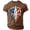Brown, variant on USA Flag 4th of July T-Shirt Mens Short Sleeve Crew Neck T Shirt 250 Years 1776 2026 Graphic Print Airplane Patriotic Casual Fit Top