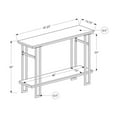 thumbnail image 4 of Accent Table Console Entryway Narrow Sofa Living Room Bedroom Metal Grey, 4 of 12