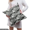 thumbnail image 4 of Ambesonne Fish Fabric by the Yard Upholstery, Black and White Anemonefish, 3 Yards, Black and White, 4 of 4