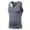 Grey, variant on Awwp Mens Tops Men's Compression Shirts Sleeveless Tank Top Athletic Workout Sports Running Base Layer Undershirt Black L