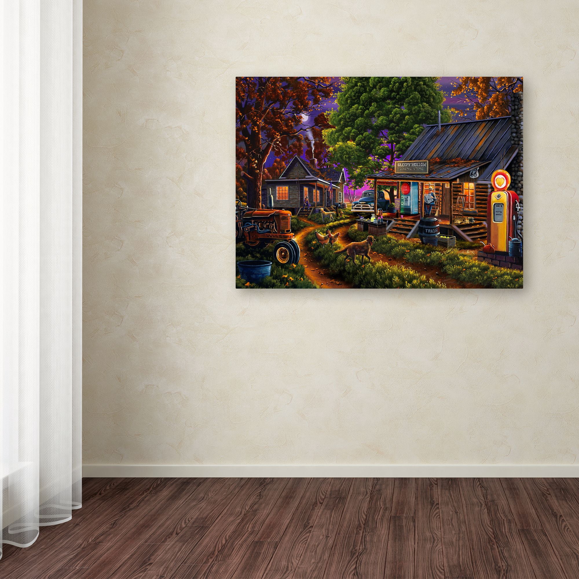Trademark Fine Art 'Sleepy Hollow General Store' Canvas Art by Geno Peoples