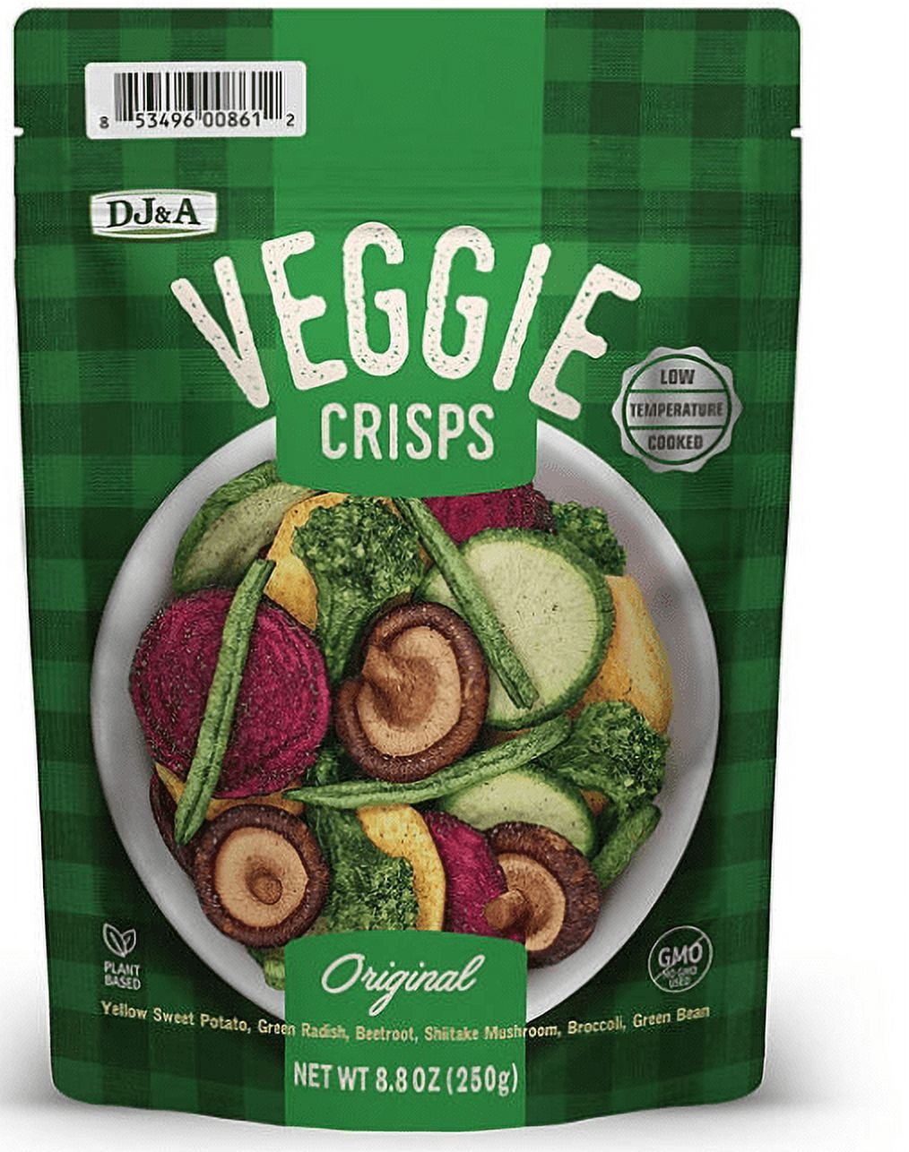 DJ&A Veggie Crisps Original 8.8 oz
