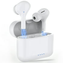 Wireless Headphones,iporachx  Bluetooth Earbuds , Bluetooth 5.0 Headphones in Ear, Noise Cancelling Wireless Earphones, Waterproof Earbuds for Sport, White