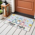 thumbnail image 5 of Easter Bunny Area Rugs Collection 2'x3', Spring Watercolor Polka Dot Flower Plaid Blue Non Slip Indoor Rectangle Throw Runner Rug Floor Mat Carpet for Living Room Dining Table Bedroom Nursery, 5 of 9