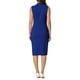 thumbnail image 3 of Vestido Lápiz Sin Mangas de INSPIRE CHIC con Escote Cuadrado para Oficina XL Azul Real, 3 of 5