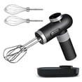 thumbnail image 1 of Kitchen in the box Cordless Rechargeable Hand Mixer for Kitchen, Portable Handheld Electric Mixer with Beaters, Whisks, 6-Speed Digital Display, Char, 1 of 6