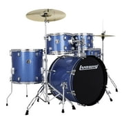 Ludwig Accent 5-Piece Fuse Drum Set - 20" Bass (Blue Sparkle)