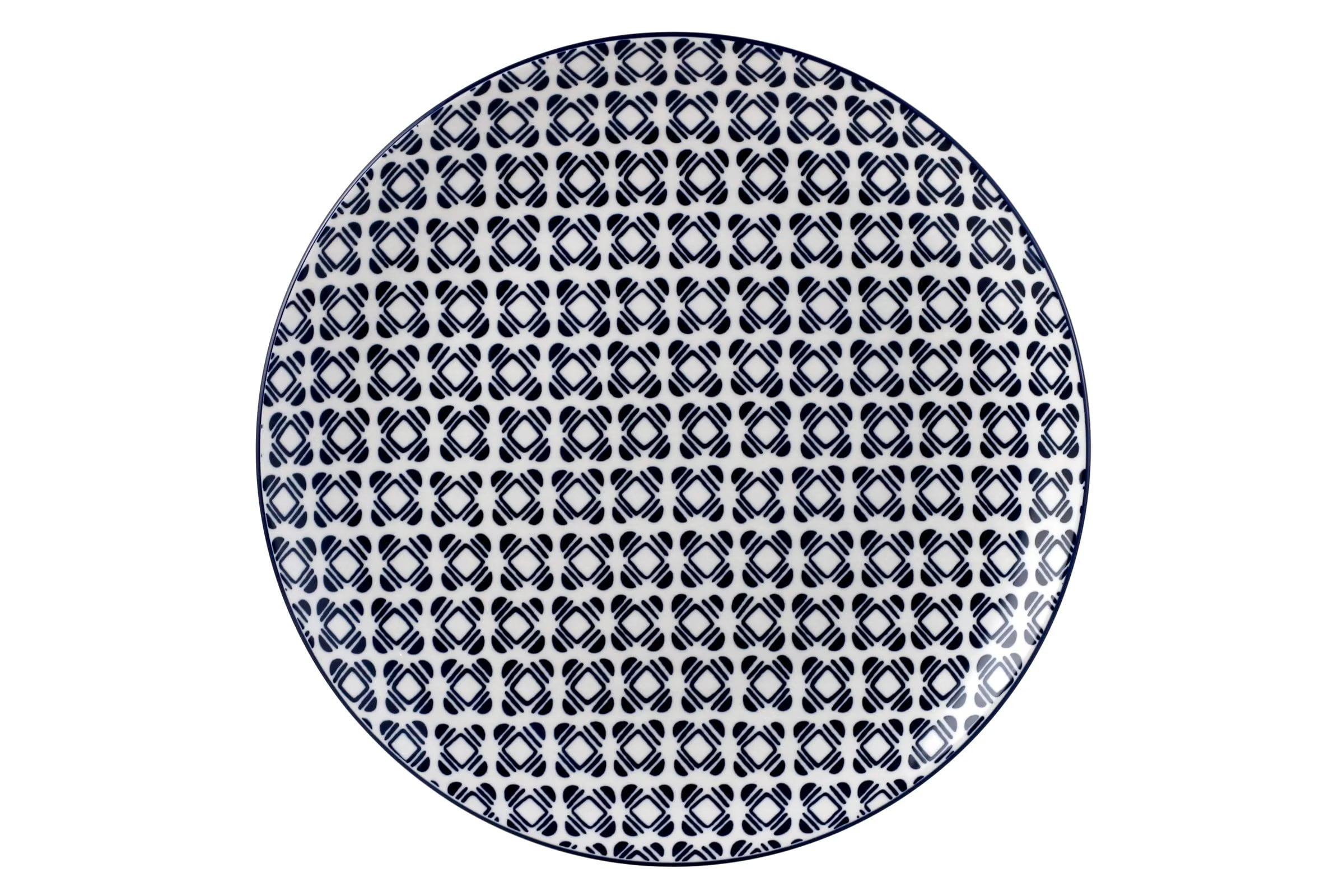 Mainstays Chiara Stoneware Round Dinner Plates, 4 Piece Set, 10.5 in