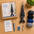 thumbnail image 4 of DIY Crochet Spiral Bat Suncatcher Complete Kit, Halloween Crochet Craft Set with Yarn, Hook, Needle and Step-by-Step Instructions, 4 of 6