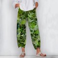 thumbnail image 2 of CLOOCL Women Loose Plus Size Long Pants Green Leaf Pattern 3d Printed Casual Pants Female Oversized Trousers, 2 of 6