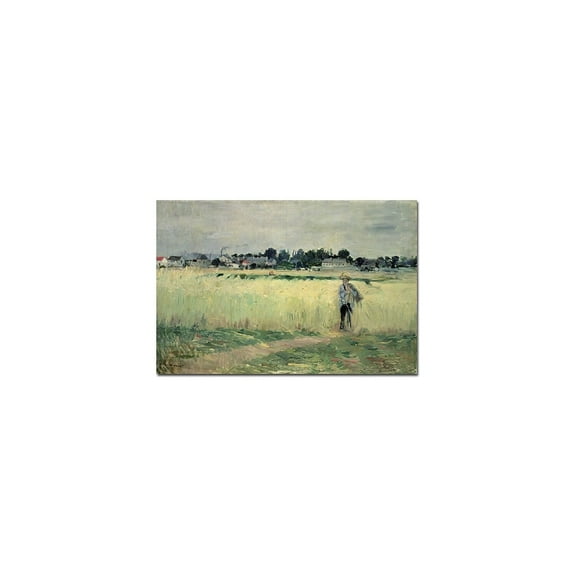 Trademark Global Berthe Morisot "In the Wheatfields at Gennefilliers 1875" Canvas Art 16" x 24"