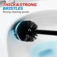 thumbnail image 3 of Propuri 2 in 1 Toilet Brush and Plunger Set, Extended Handle Plunger,Toilet Bowl Brush Plunger Set,Clean Gloves,Cleaning Tools,Cleaning Brush,Cleaning Supplies,Toilet Brush Plunger Combo,Black, 3 of 6