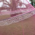 thumbnail image 3 of Bewildely Mosquitera de cúpula colgante elegante portátil para cama doble, tela de malla de poliéster de verano, decoración colgante para el hogar, Juegos de cama rosado Bewildely JJ18085-01, 3 of 6