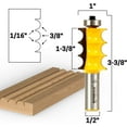 Triple Bead & Triple Flute 2 Bit Large Molding Router Bits Set - Yonico ...
