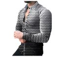 thumbnail image 1 of Chemise à Revers Imprimée Casual Homme Bouton Cardigan Chemises, 1 of 6