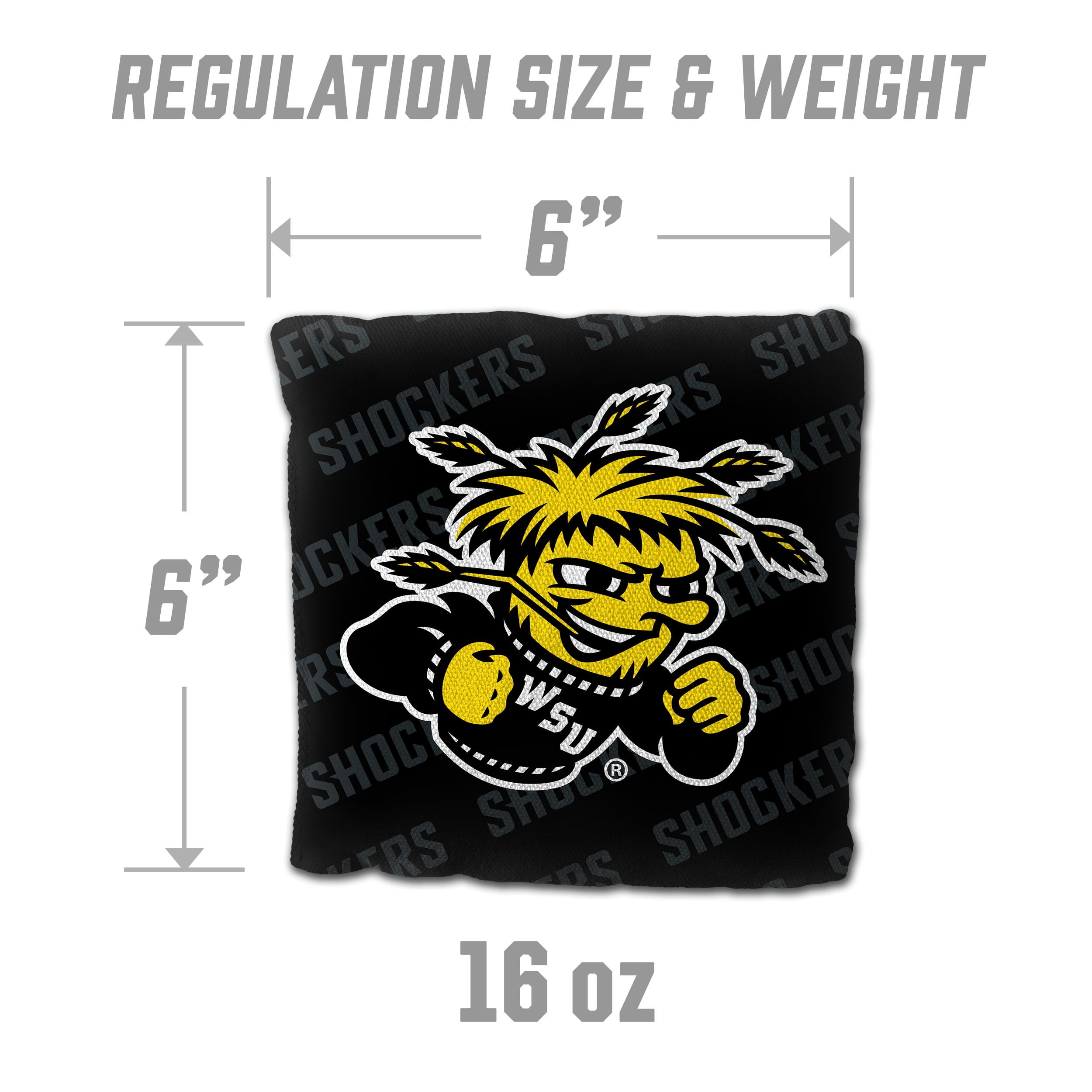 NCAA Wichita State Shockers Cornhole Bags - 4PK - Black
