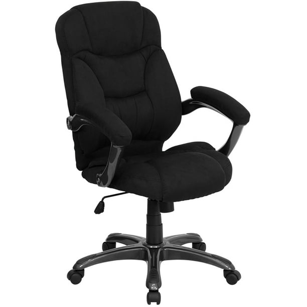 High Back Black Microfiber Executive Swivel Ergonomic ...