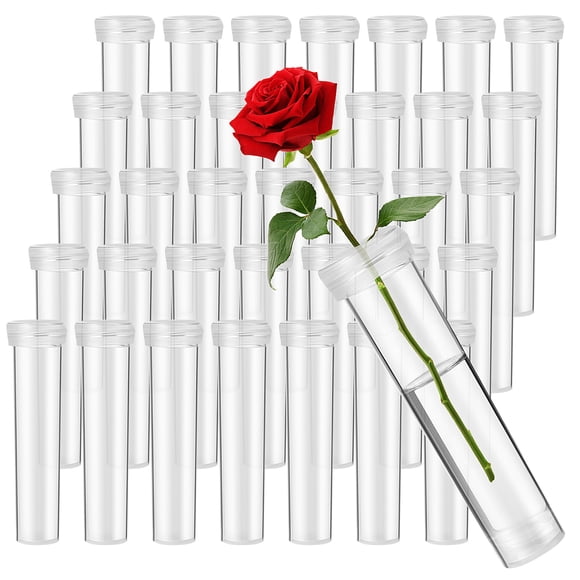 100 Pcs Flower Water Tubes for Fresh Flowers Individual Floral Supplies