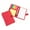 Red, variant on Yhmxh Pocket Notebook with Pen and Sticky Notes Set, Included Mini Pocket Notepad Binder Notepad Holder, 3.9 x 6 Inch Self Stick Memo Pad Notepad for Travel Office (Blue)