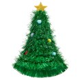 thumbnail image 2 of Honganda 38*48cm Christmas Tree Cap for Adult/Kid Shiny Sequin Plush Ball Decor Hat Carnival Party Costume Props, 2 of 5