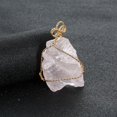 thumbnail image 3 of Piedra de cristales, collar Collar de cristal Colgante de piedra rugosa natural irregular Rosa Yuyangstore Colgante de piedra en bruto, 3 of 8