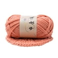 thumbnail image 2 of harmtty Hand-knit Woven Thread Thick Basket Blanket Braided DIY Crochet Cloth Fancy Yarn Skin Pink, 2 of 8