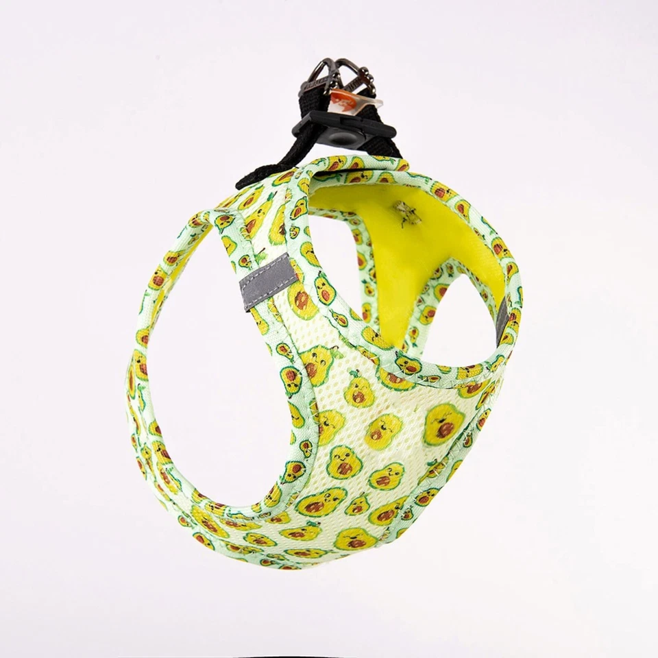 Avocado Print Dog Harness – Reflective, Comfy, Adjustable Pawstar Size 3Xs